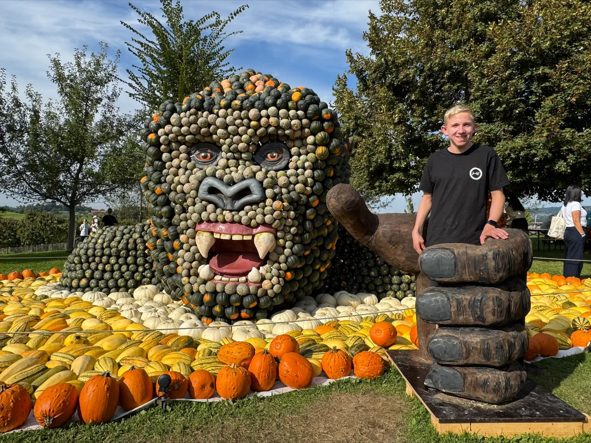 Die King Kong Statue des Juckerhofs.